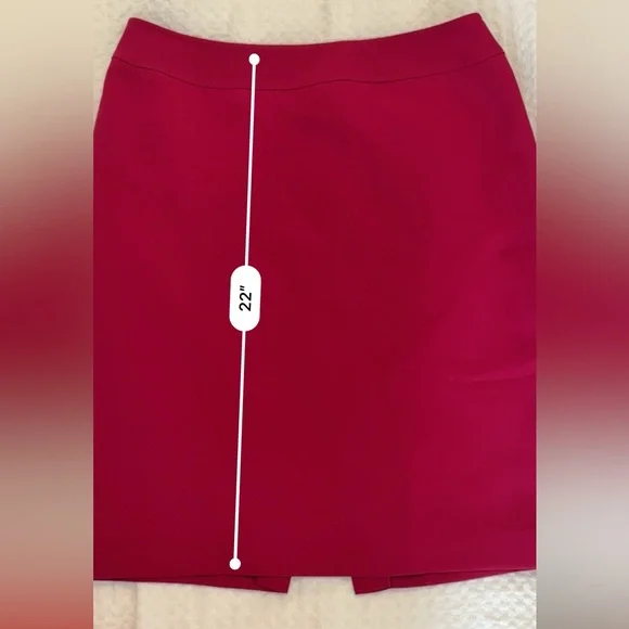 Magenta Pencil Skirt - Picture 5 of 7